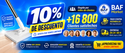🔥 ¡Limpia tu hogar sin esfuerzo! 🏡 Mopa multifuncional con 2 paños reutilizables | ¡10 % de descuento en la 2.ª unidad! 🔥