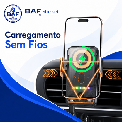 🔥Promoção do último dia 49%🔥Smart 2-In-1 Auto-Giratório Suporte para Telefone de Carro & Carregador Sem Fio