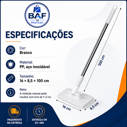 🔥 Último dia: 70% de desconto 🔥 Mopa multifuncional com 4 panos reutilizáveis