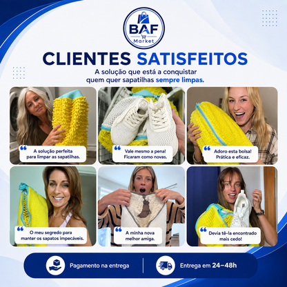 Bolsa de Lavagem para Calçado — Limpeza Profunda sem Esfregar
