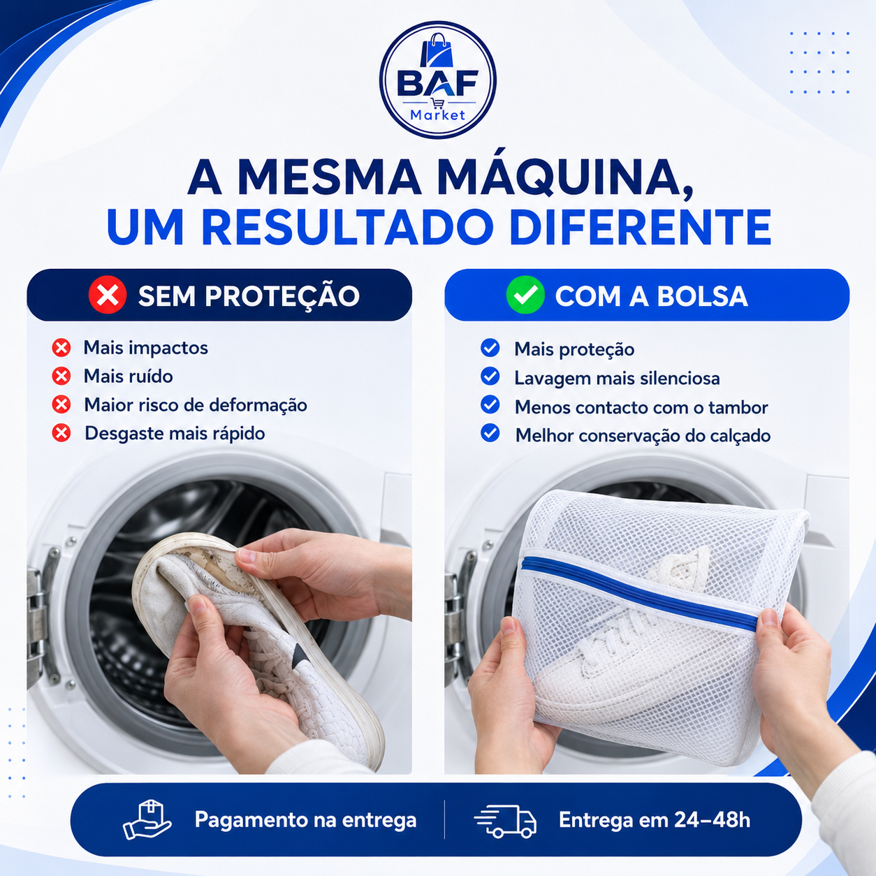 Bolsa de Lavagem para Calçado — Limpeza Profunda sem Esfregar