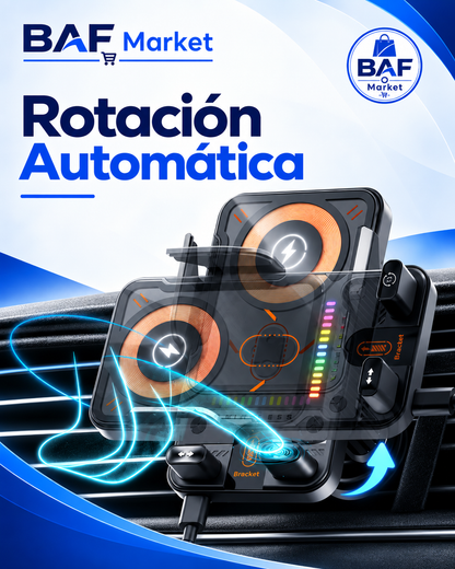 🔥 Oferta especial 🔥 Smart 2-en-1 Auto-Giratorio Soporte para Teléfono Móvil & Cargador Inalámbrico ¡Disfrute de un 10% de descuento en la 2a unidad!