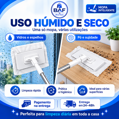 🔥 ¡Limpia tu hogar sin esfuerzo! 🏡 Mopa multifuncional con 2 paños reutilizables | ¡10 % de descuento en la 2.ª unidad! 🔥